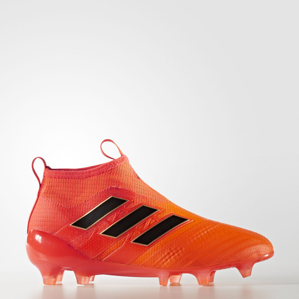 Adidas Ace 17+ Purecontrol Firm Ground - ποδοσφαιρικα παπουτσια για αγορια - Πορτοκαλι/Μαυρα/Κοκκινα